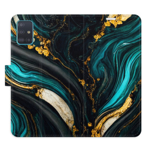 Flip pouzdro iSaprio - Samsung Galaxy A51 - Dark Paint - kapsičky na karty
