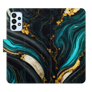 Flip pouzdro iSaprio - Samsung Galaxy A23 / A23 5G - Dark Paint - kapsičky na karty