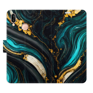Flip pouzdro iSaprio - Huawei P20 Lite - Dark Paint - kapsičky na karty
