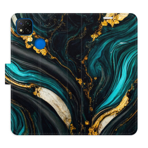 Flip pouzdro iSaprio - Xiaomi Redmi 9C - Dark Paint - kapsičky na karty