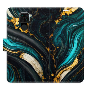 Flip pouzdro iSaprio - Xiaomi Redmi Note 9 - Dark Paint - kapsičky na karty