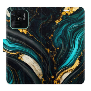 Flip pouzdro iSaprio - Xiaomi Redmi 10C - Dark Paint - kapsičky na karty