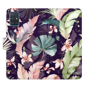 Flip pouzdro iSaprio - Samsung Galaxy A51 - Flower Pattern 08 - kapsičky na karty
