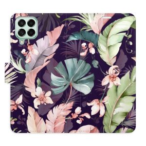 Flip pouzdro iSaprio - Samsung Galaxy M53 5G - Flower Pattern 08 - kapsičky na karty
