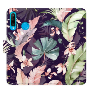 Flip pouzdro iSaprio - Huawei P30 Lite - Flower Pattern 08 - kapsičky na karty