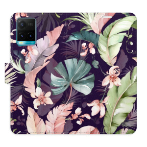 Flip pouzdro iSaprio - Vivo Y21 / Y21s / Y33s - Flower Pattern 08 - kapsičky na karty