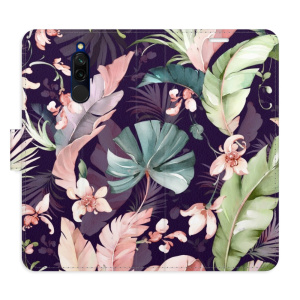 Flip pouzdro iSaprio - Xiaomi Redmi 8 - Flower Pattern 08 - kapsičky na karty