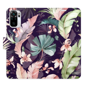 Flip pouzdro iSaprio - Xiaomi Redmi Note 10 / Note 10S - Flower Pattern 08 - kapsičky na karty