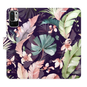 Flip pouzdro iSaprio - Xiaomi Redmi Note 10 5G - Flower Pattern 08 - kapsičky na karty