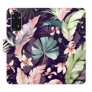 Flip pouzdro iSaprio - Xiaomi Redmi Note 11 / Note 11S - Flower Pattern 08 - kapsičky na karty