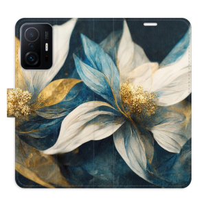 Flip pouzdro iSaprio - Xiaomi 11T / 11T Pro - Gold Flowers - kapsičky na karty