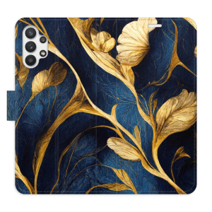 Flip pouzdro iSaprio - Samsung Galaxy A32 5G - GoldBlue - kapsičky na karty