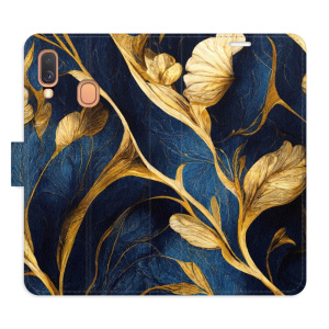 Flip pouzdro iSaprio - Samsung Galaxy A40 - GoldBlue - kapsičky na karty