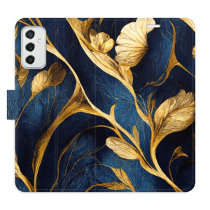 Flip pouzdro iSaprio - Samsung Galaxy M52 5G - GoldBlue - kapsičky na karty