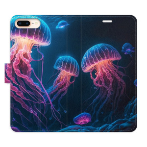 Flip pouzdro iSaprio - Apple iPhone 7 Plus / 8 Plus - Jellyfish - kapsičky na karty