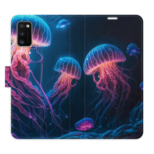 Flip pouzdro iSaprio - Samsung Galaxy A41 - Jellyfish - kapsičky na karty