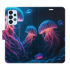 Flip pouzdro iSaprio - Samsung Galaxy A53 5G - Jellyfish - kapsičky na karty