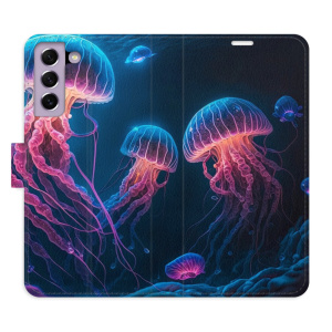Flip pouzdro iSaprio - Samsung Galaxy S21 FE 5G - Jellyfish - kapsičky na karty