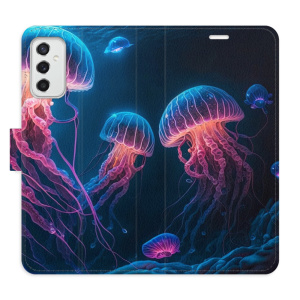 Flip pouzdro iSaprio - Samsung Galaxy M52 5G - Jellyfish - kapsičky na karty