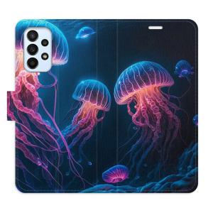 Flip pouzdro iSaprio - Samsung Galaxy A23 / A23 5G - Jellyfish - kapsičky na karty