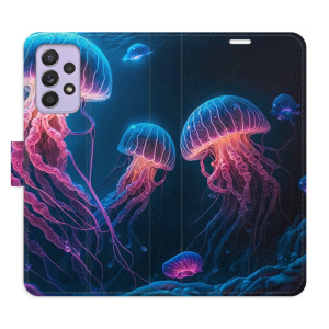 Flip pouzdro iSaprio - Samsung Galaxy A52 5G / A52s 5G - Jellyfish - kapsičky na karty