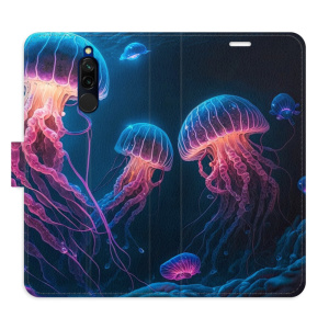 Flip pouzdro iSaprio - Xiaomi Redmi 8 - Jellyfish - kapsičky na karty