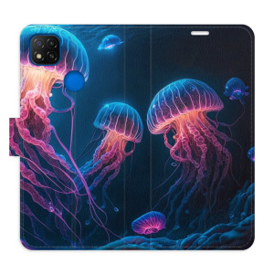 Flip pouzdro iSaprio - Xiaomi Redmi 9C - Jellyfish - kapsičky na karty