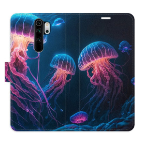 Flip pouzdro iSaprio - Xiaomi Redmi Note 8 Pro - Jellyfish - kapsičky na karty