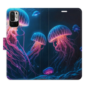 Flip pouzdro iSaprio - Xiaomi Redmi Note 10 5G - Jellyfish - kapsičky na karty