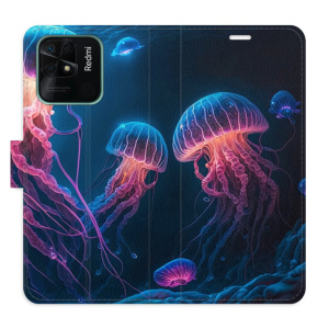 Flip pouzdro iSaprio - Xiaomi Redmi 10C - Jellyfish - kapsičky na karty