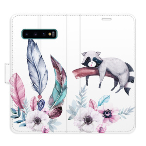 Flip pouzdro iSaprio - Samsung Galaxy S10 - Lazy day 02 - kapsičky na karty