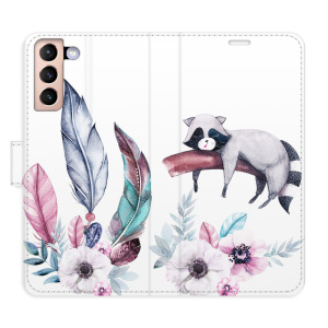 Flip pouzdro iSaprio - Samsung Galaxy S21 - Lazy day 02 - kapsičky na karty