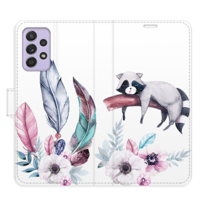 Flip pouzdro iSaprio - Samsung Galaxy A52 5G / A52s 5G - Lazy day 02 - kapsičky na karty