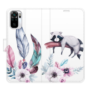 Flip pouzdro iSaprio - Xiaomi Redmi Note 10 / Note 10S - Lazy day 02 - kapsičky na karty