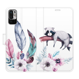 Flip pouzdro iSaprio - Xiaomi Redmi Note 10 5G - Lazy day 02 - kapsičky na karty