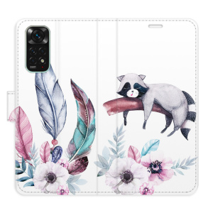 Flip pouzdro iSaprio - Xiaomi Redmi Note 11 / Note 11S - Lazy day 02 - kapsičky na karty
