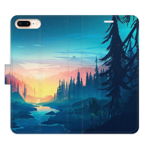 Flip pouzdro iSaprio - Apple iPhone 7 Plus / 8 Plus - Magical Landscape - kapsičky na karty