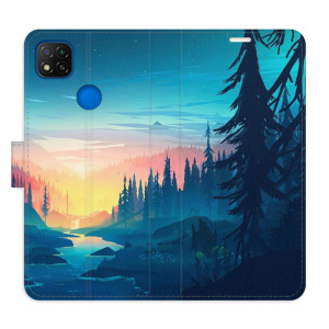 Flip pouzdro iSaprio - Xiaomi Redmi 9C - Magical Landscape - kapsičky na karty