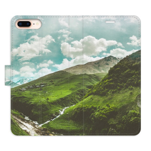 Flip pouzdro iSaprio - Apple iPhone 7 Plus / 8 Plus - Mountain Valley - kapsičky na karty