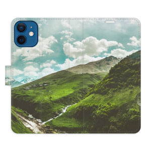 Flip pouzdro iSaprio - Apple iPhone 12 mini - Mountain Valley - kapsičky na karty