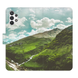 Flip pouzdro iSaprio - Samsung Galaxy A32 - Mountain Valley - kapsičky na karty