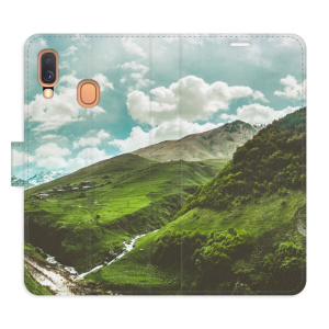 Flip pouzdro iSaprio - Samsung Galaxy A40 - Mountain Valley - kapsičky na karty