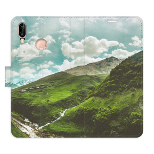 Flip pouzdro iSaprio - Huawei P20 Lite - Mountain Valley - kapsičky na karty