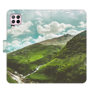 Flip pouzdro iSaprio - Huawei P40 Lite - Mountain Valley - kapsičky na karty