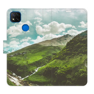 Flip pouzdro iSaprio - Xiaomi Redmi 9C - Mountain Valley - kapsičky na karty