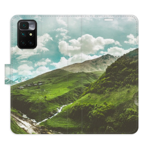 Flip pouzdro iSaprio - Xiaomi Redmi 10 / Redmi 10 2022 - Mountain Valley - kapsičky na karty