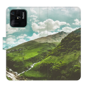 Flip pouzdro iSaprio - Xiaomi Redmi 10C - Mountain Valley - kapsičky na karty