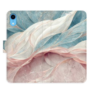 Flip pouzdro iSaprio - Apple iPhone XR - Old Leaves 03 - kapsičky na karty