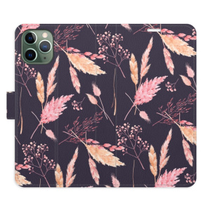 Flip pouzdro iSaprio - Apple iPhone 11 Pro - Ornamental Flowers 02 - kapsičky na karty
