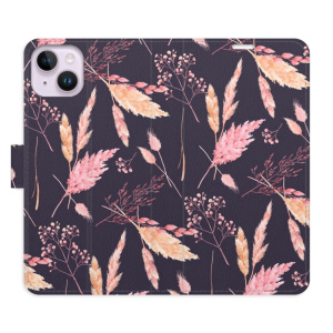 Flip pouzdro iSaprio - Apple iPhone 14 Plus - Ornamental Flowers 02 - kapsičky na karty